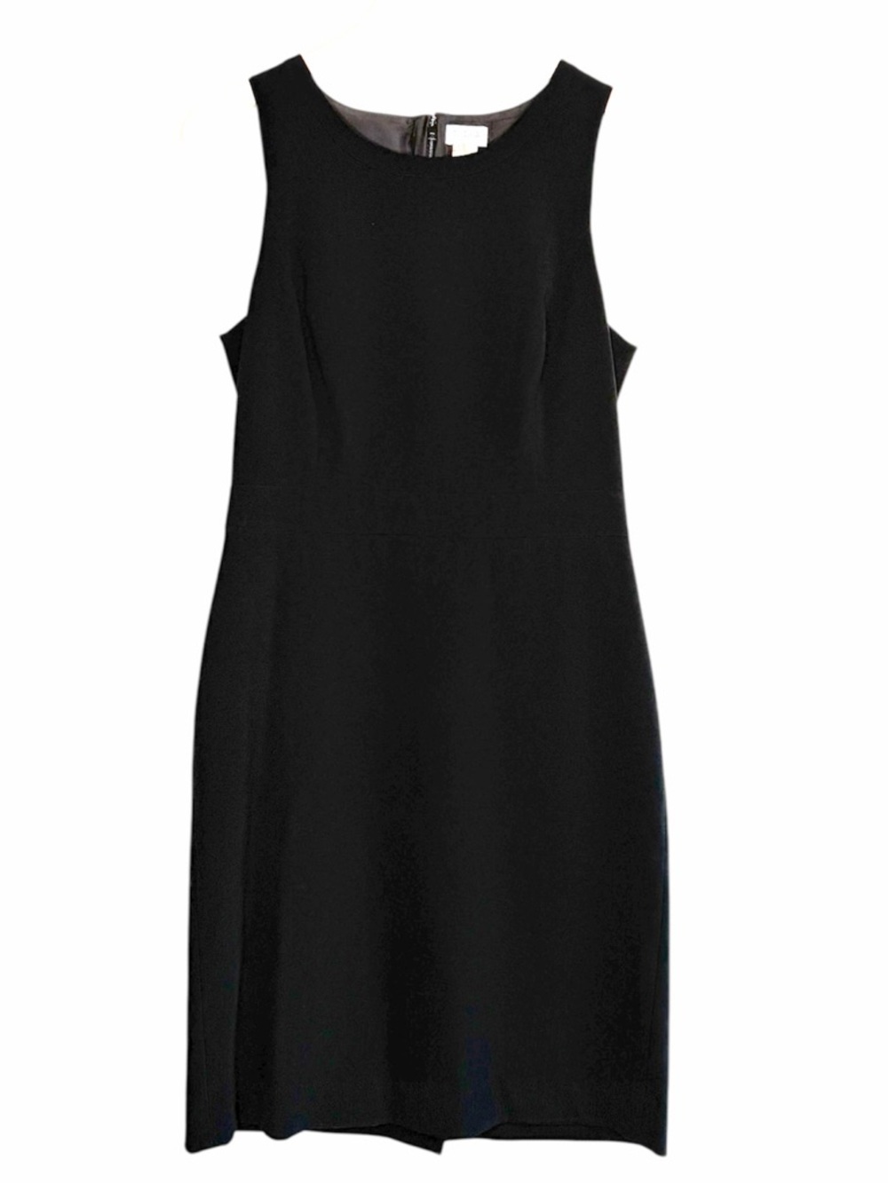 J. Crew Lbd Black Sleeveless Midi Sheath Dress Women’s Size 4 Like New